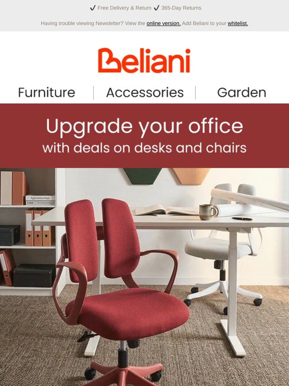 Save up to 50% on all office furniture 📚