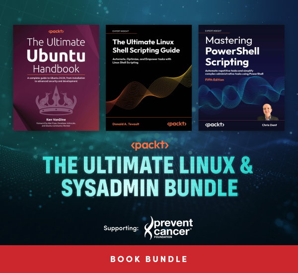 Pay what you want to take your Linux and SysAdmin skills from zero to office hero with a curated collection of eBooks from the pros at Packt. 