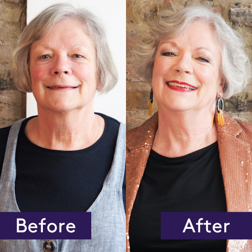 Watch Sally give Judith a glamorous Hollywood makeover. See how to choose the perfect makeup, hairstyle and outfit 