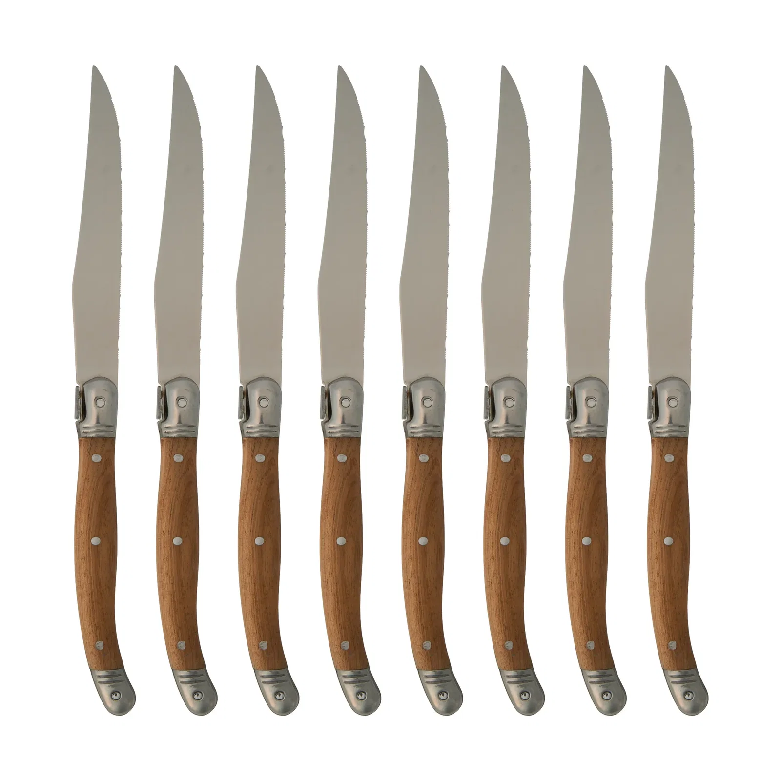 Nordwik grillkniv 8-pack Rostfritt stål-trä