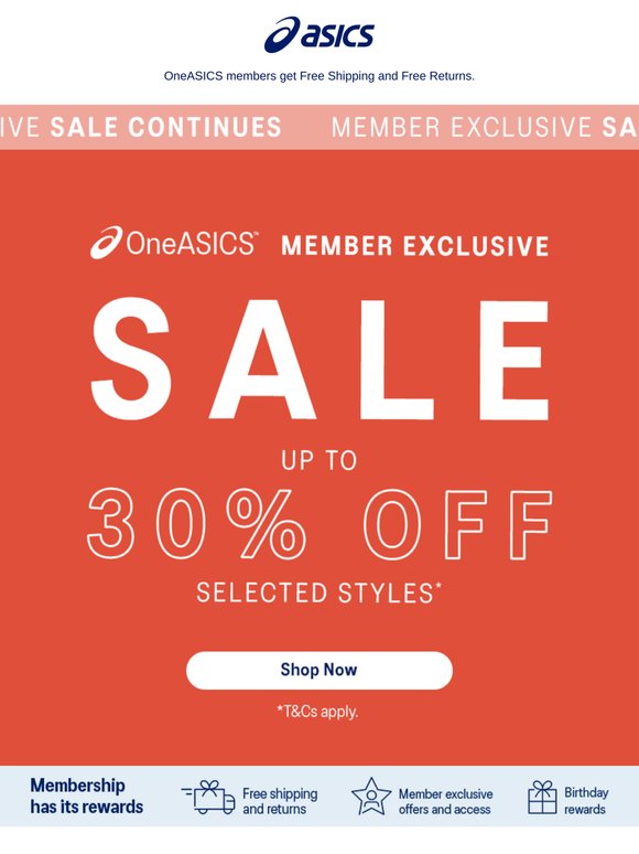 🚨SALE: Save up to 30% off selected styles* 🚨