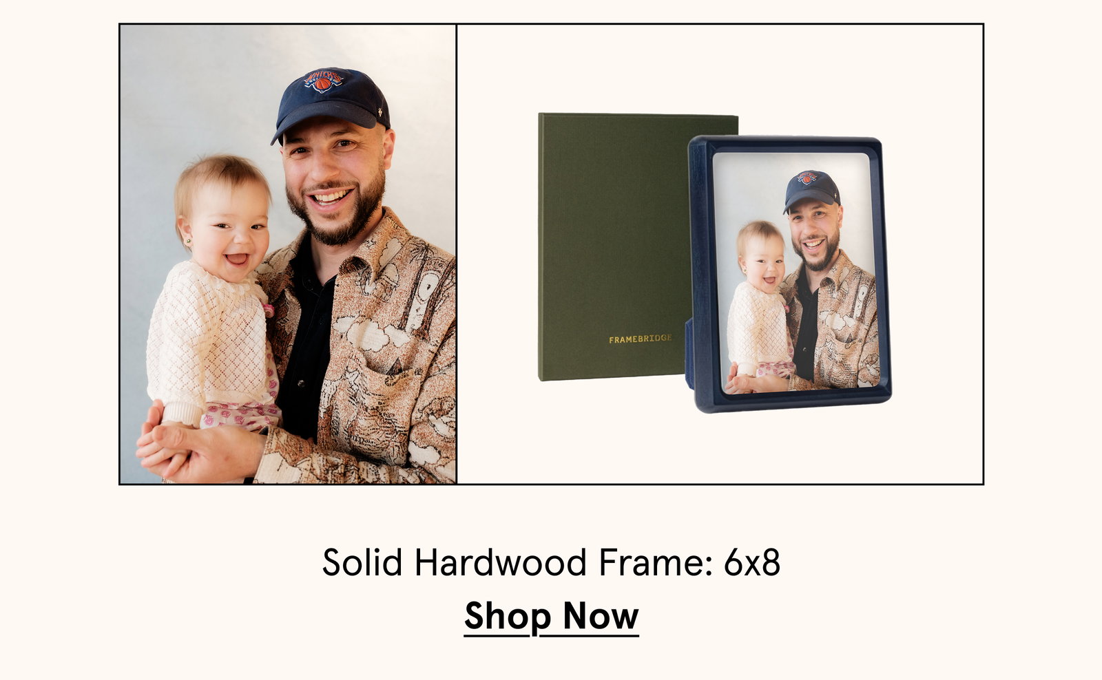 Solid Hardwood Frame: 6x8