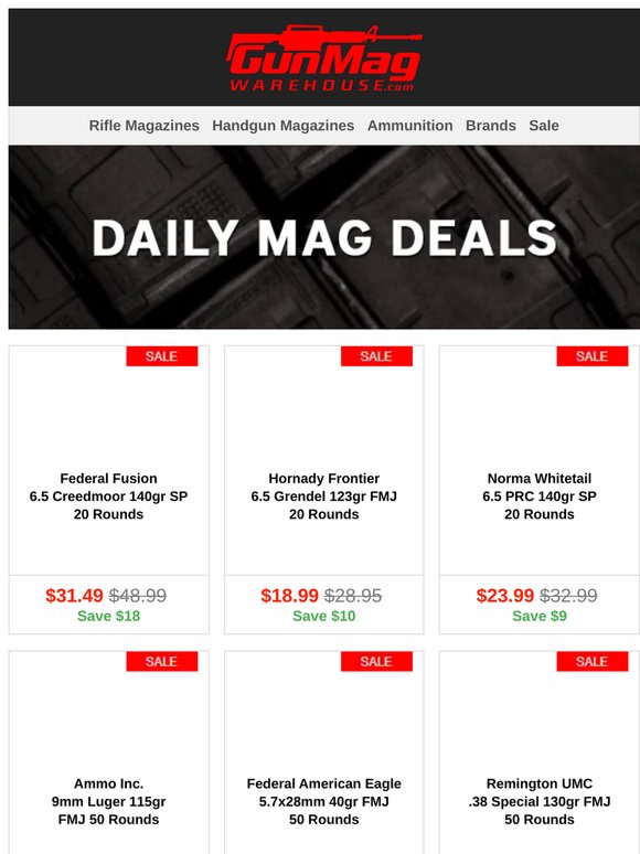 Get In On Some 6.5 Savings for 6/5! | Federal Fusion 6.5 Creedmoor 140gr SP 20 Rounds
