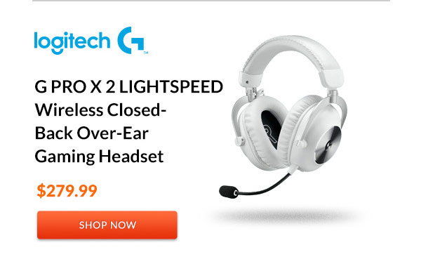 Logitech G PRO X 2 LIGHTSPEED Wireless Closed-Back Over-Ear Gaming Headset