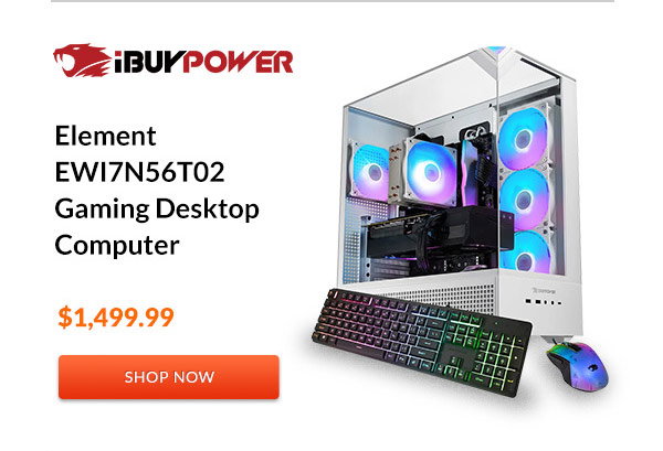 iBUYPOWER Element EWI7N56T02 Gaming Desktop Computer