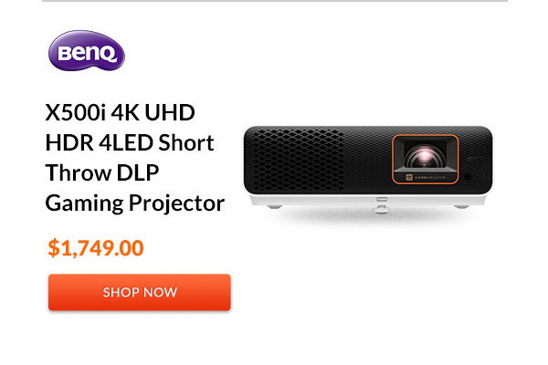 BenQ X500i 4K UHD HDR 4LED Short Throw DLP Gaming Projector