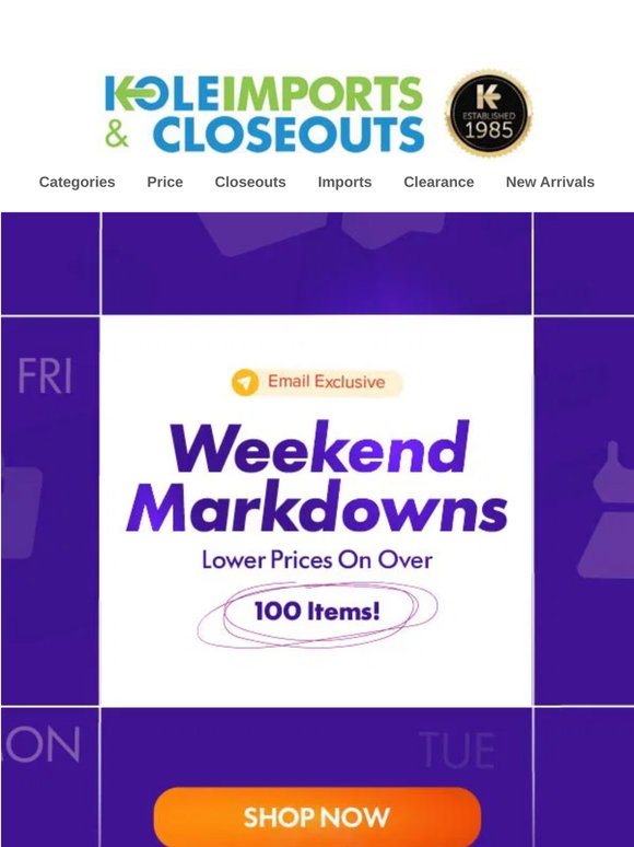 Weekend Just Got Better With These Markdowns!