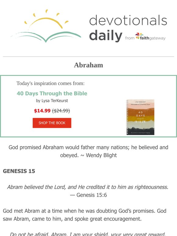 will you believe the enemy or will you believe God?
