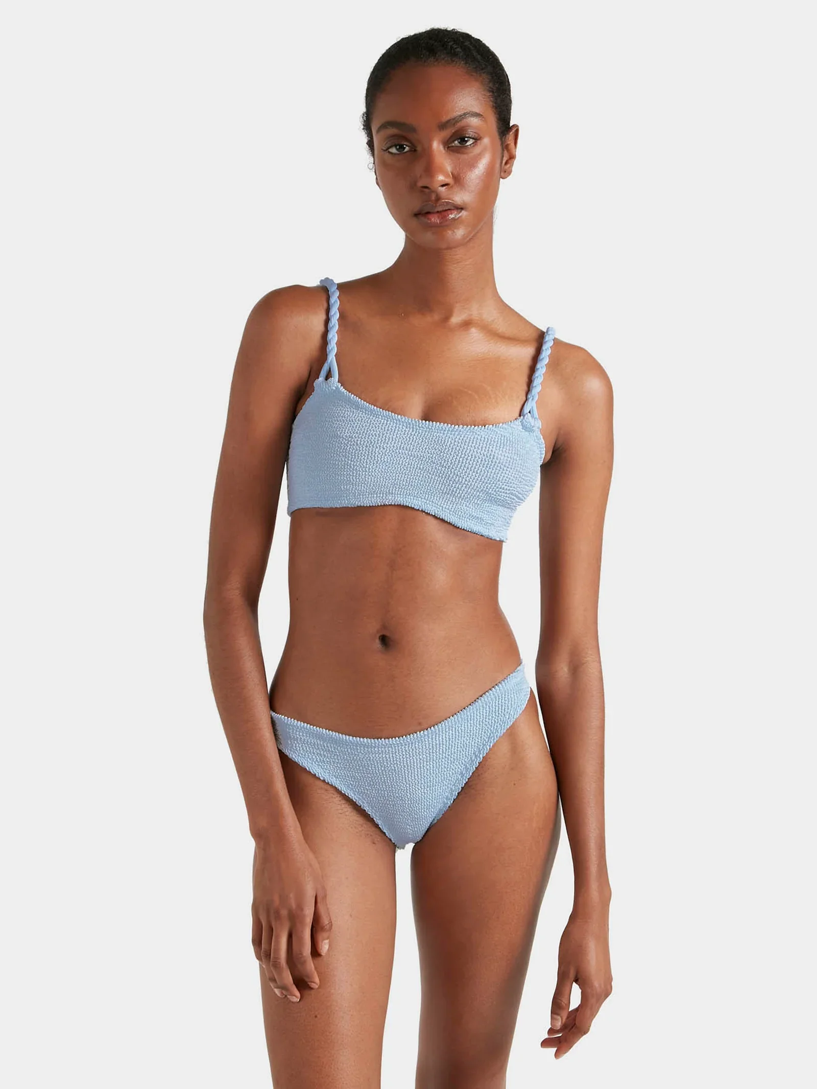 Image of  Phoebe Bikini - Metallic Ice Blue