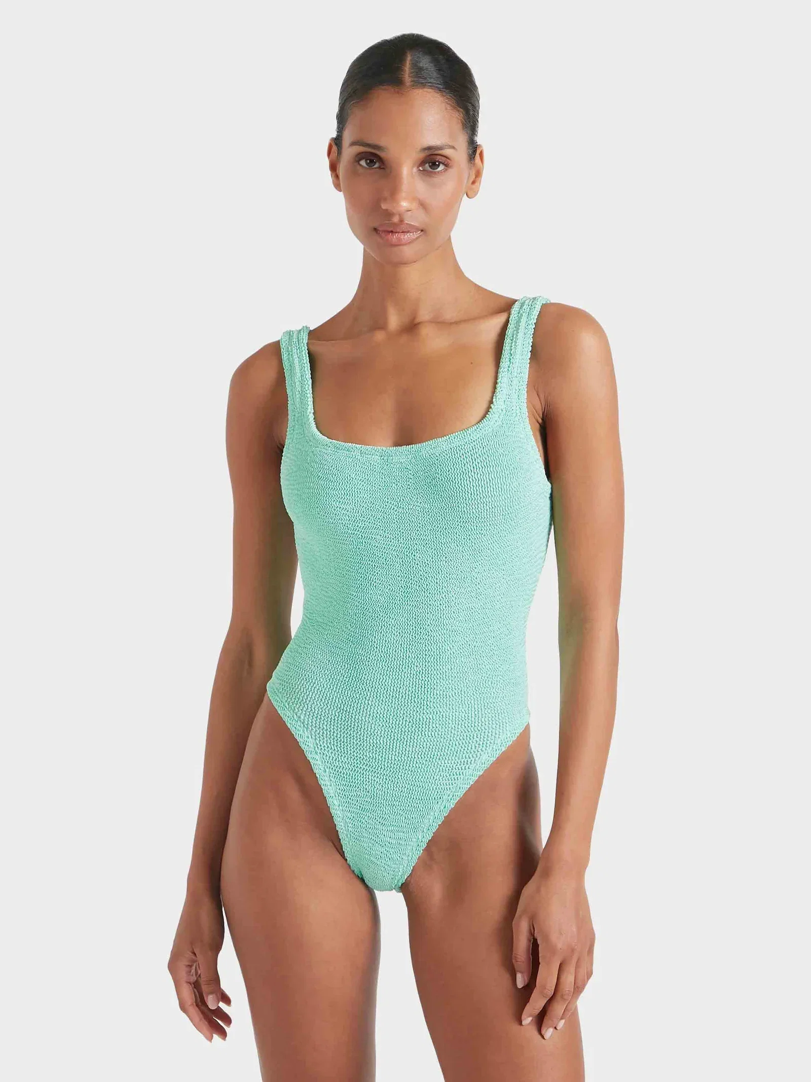 Image of Square Neck Swim - Metallic Mint