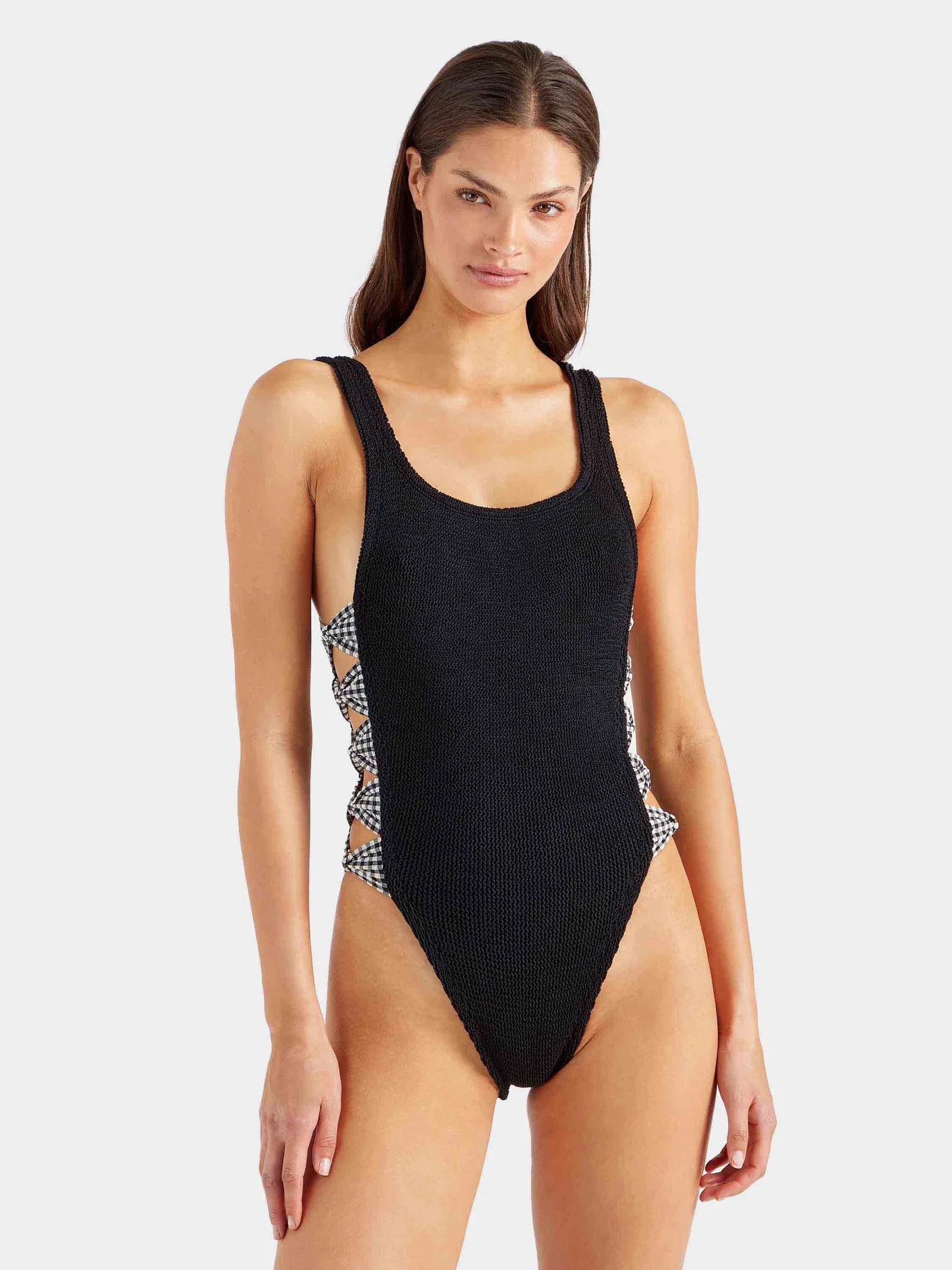 Image of Tiffany Swim - Black Gingham