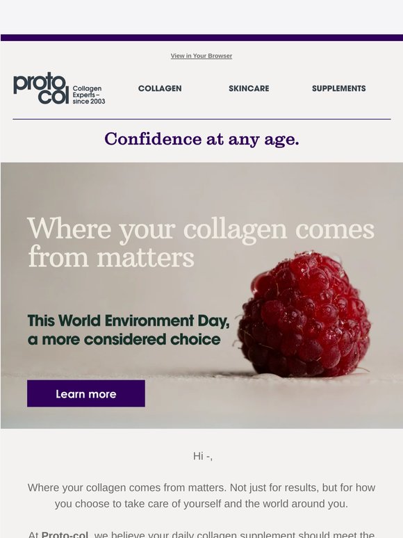 Where your collagen comes from matters