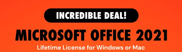Microsoft Office 2021 for Windows or Mac | Lifetime License