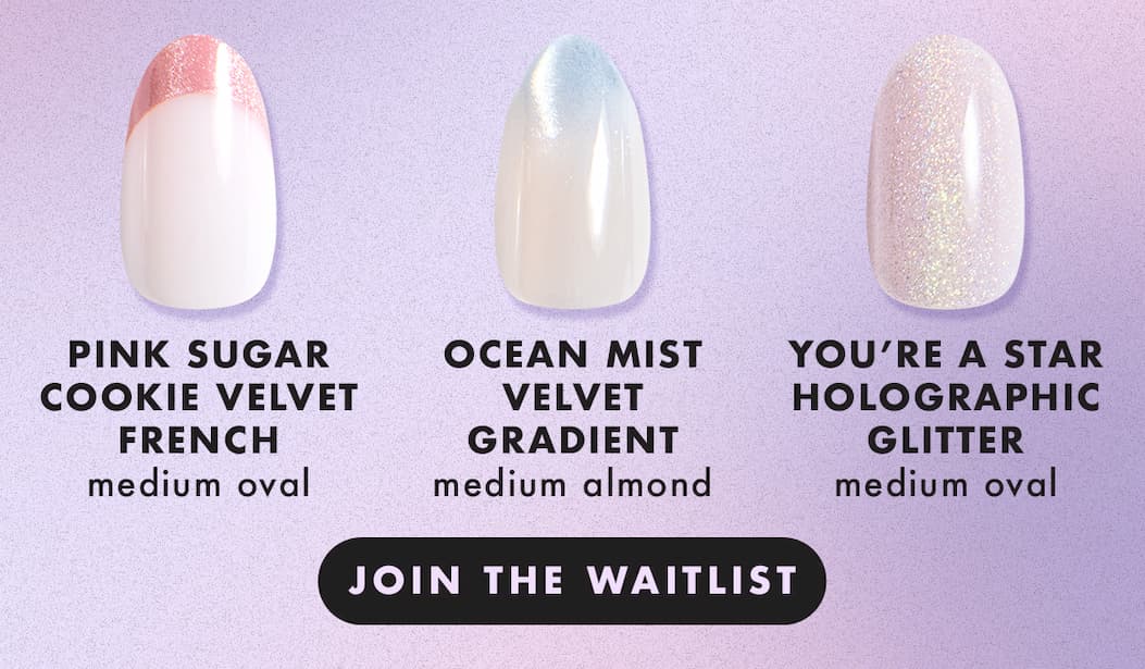 (IMAGE OF AVERY WOODS X OLIVE&JUNE PRESS-ONS) NO BAD NAIL DAYS! NEW MANIS DESIGNED BY AVERY | JOIN THE WAITLIST