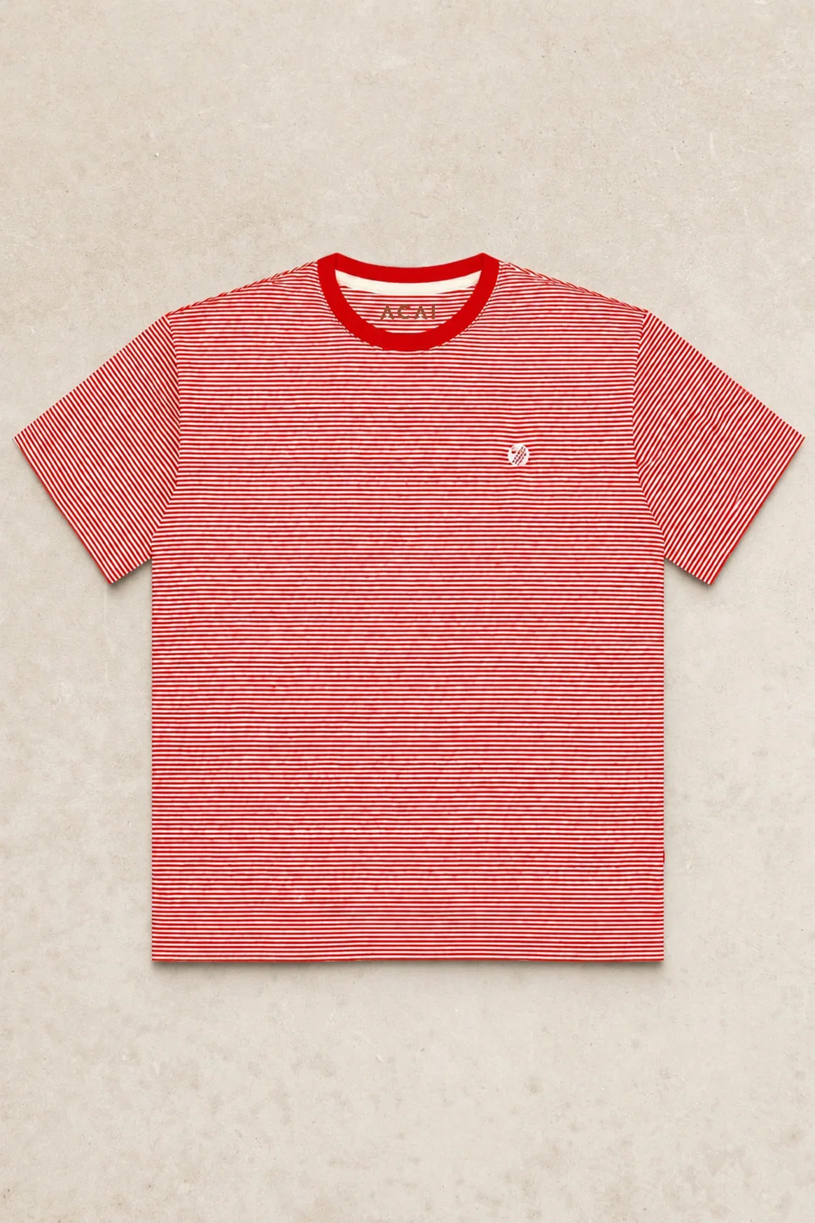 Image of Glide Boxy Tee - Mandarin Stripe
