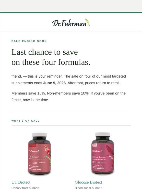 Don't wait — this sale is almost over.