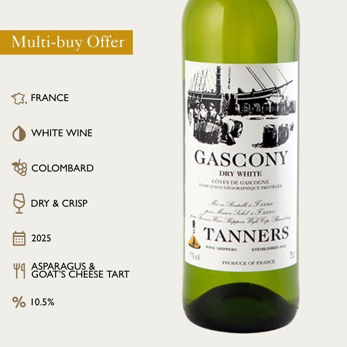 Tanners Gascony Dry White, Côtes de Gascogne 