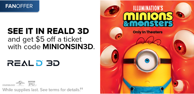 SEE IT IN REALD 3D††