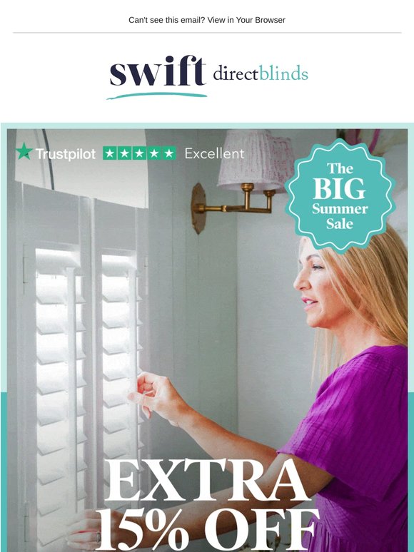 Summer Savings ☀️ Extra 15% OFF