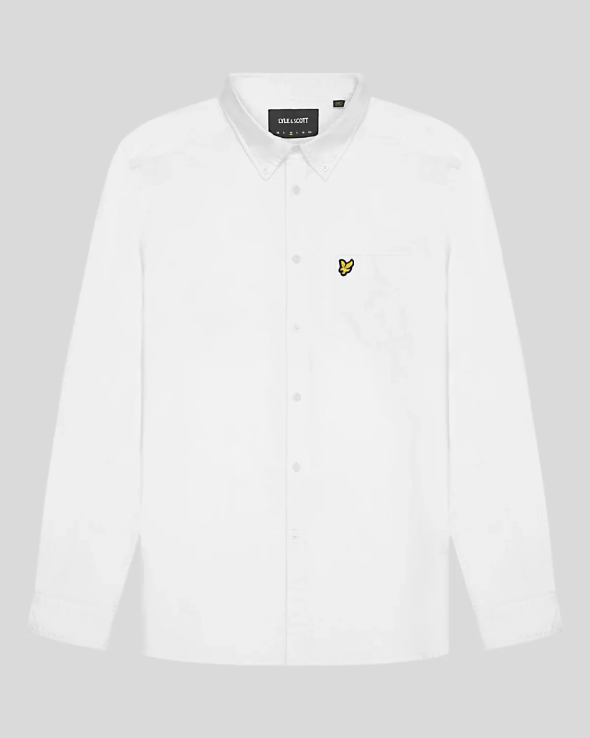 Cotton Button Down Oxford Shirt in White
