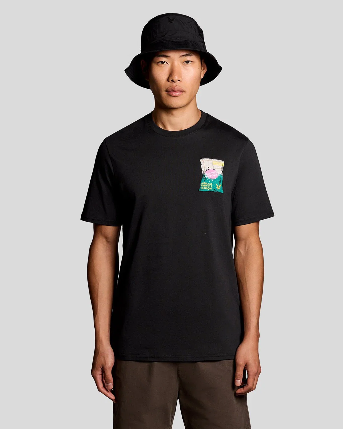 Image of Embroidered Graphic Crew Neck T-Shirt