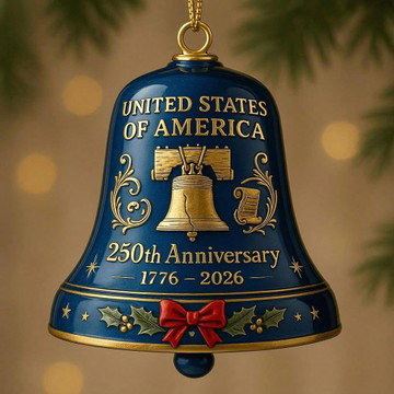 United States 250th Anniversary Bell Ornament