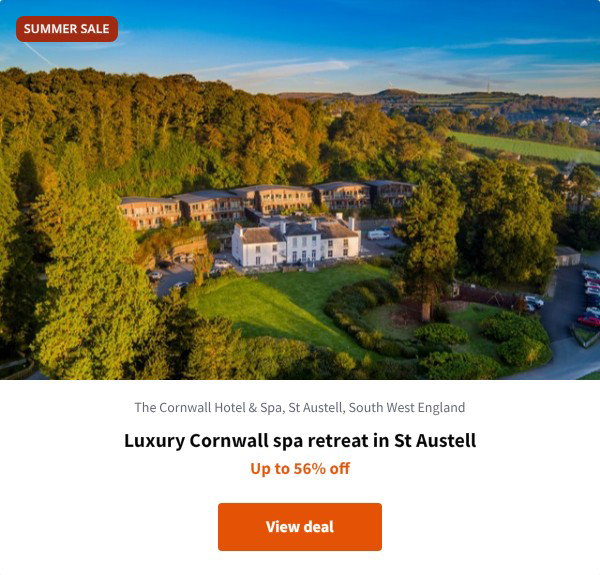Luxury Cornwall spa retreat in St Austell