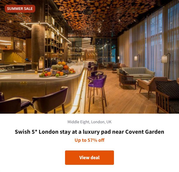 Swish 5* London stay at a luxury pad near Covent Garden