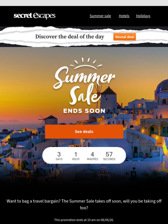 Sale: final 72 hours starts now