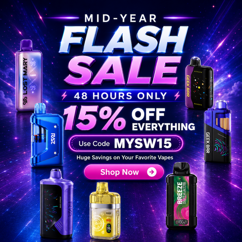 Mid Year Sale 15% OFF | Smoker's World
