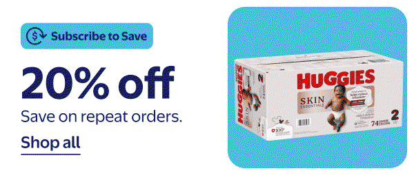 Subscribe to Save - 20% off - 15% off - 10% off - Save on repeat orders.