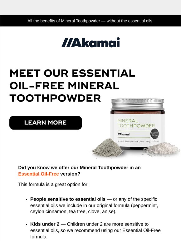 Sensitive to essential oils? This toothpowder is for you.