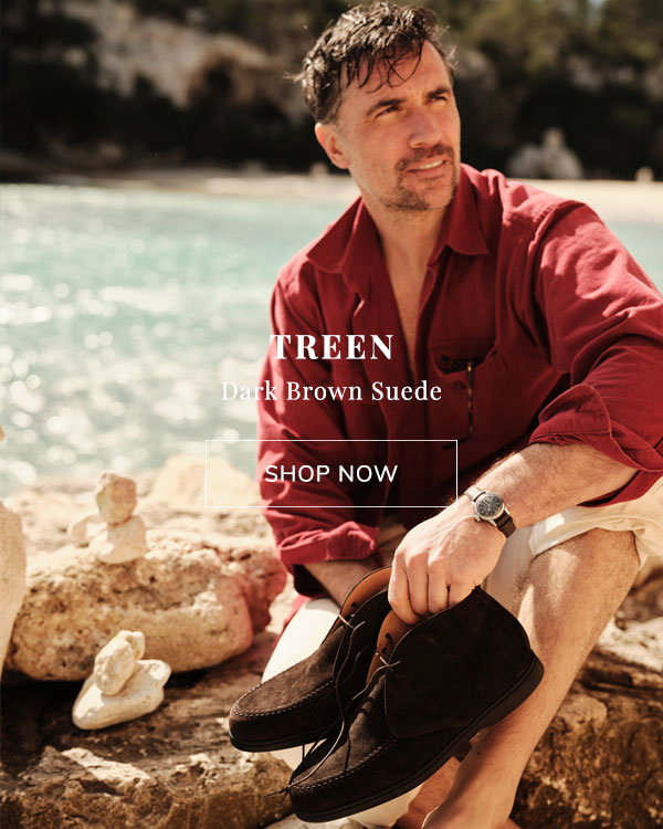 Treen Dark Brown Suede | Shop Now