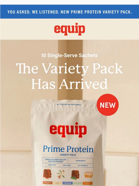 It's Here! Prime Protein Variety Pack