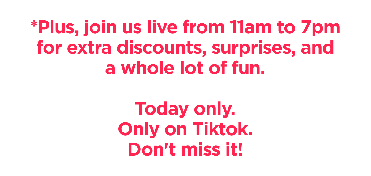 Tiktok shop spotlight day - 15% off
