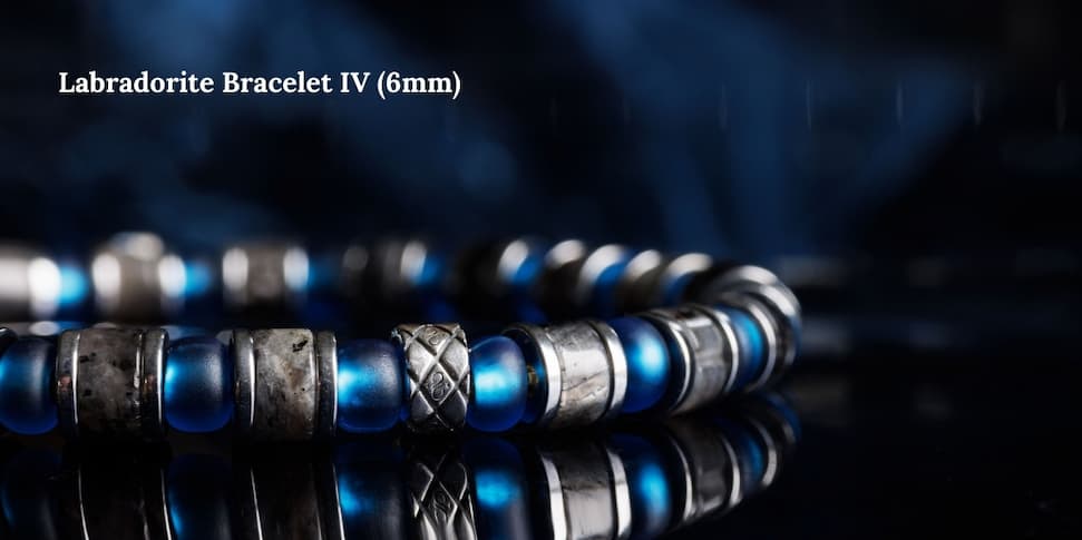 Aurum Brothers cool-blue stone bracelet