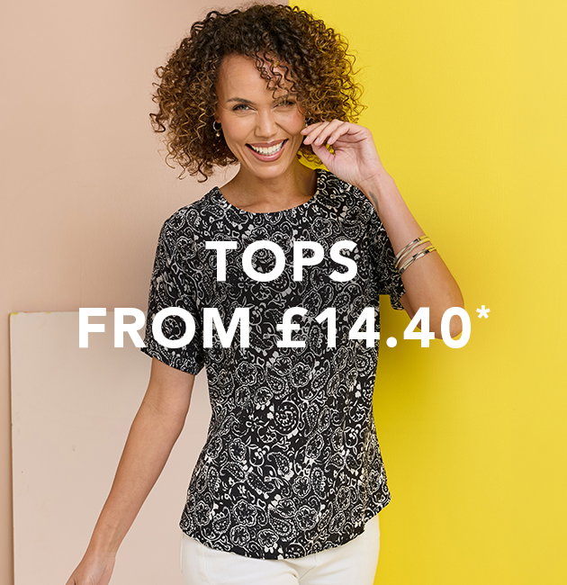 Female in summer top, Shop Tops