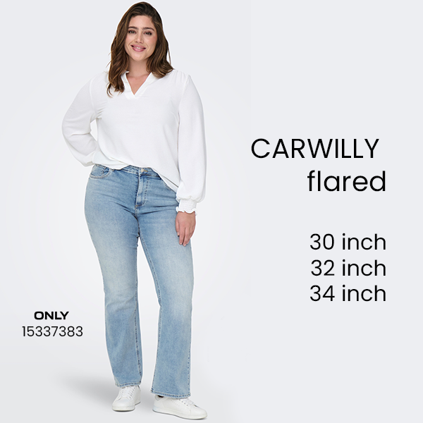 ONLY jeans CARWILLY flared in 3 lengtematen