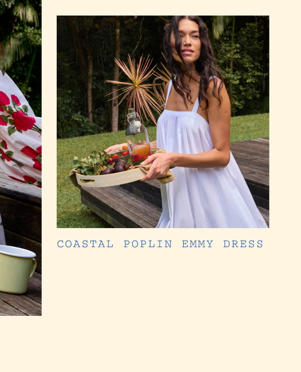 Coastal Poplin Emmy Dress