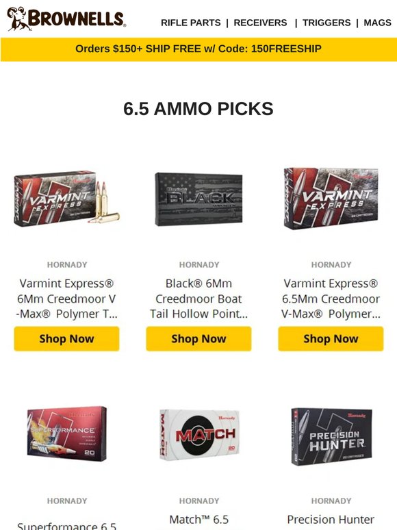 6.5 Ammo Deals Inside