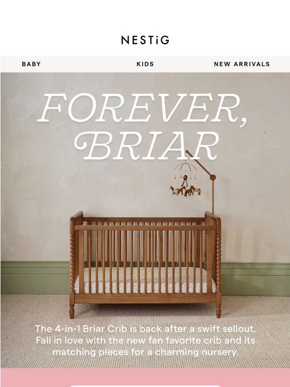 Back in Stock: the 4-in-1 Briar Crib