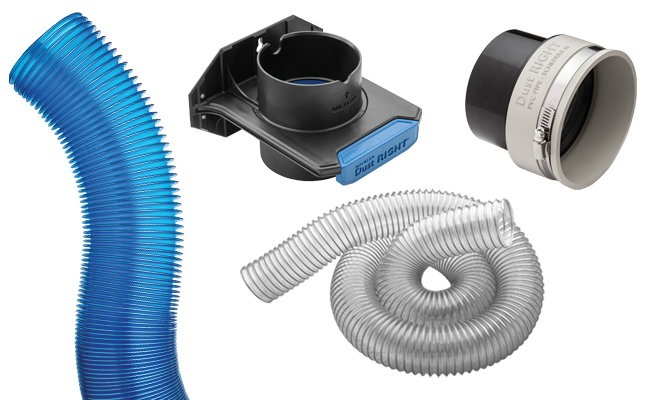 Dust right hoses and connectors