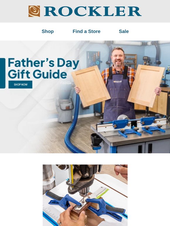 Get a Gift for Dad and for You at Your Local Rockler Store!