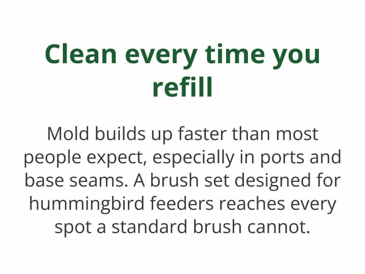 Clean every time you refill