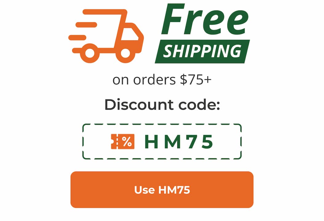 Free shipping on orders $75+