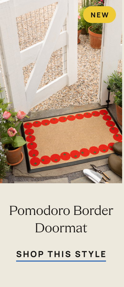 Pomodoro Border Doormat by Dan Pelosi | Shop This Style