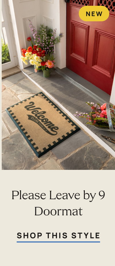 Please Leave by 9 Doormat | Shop This Style
