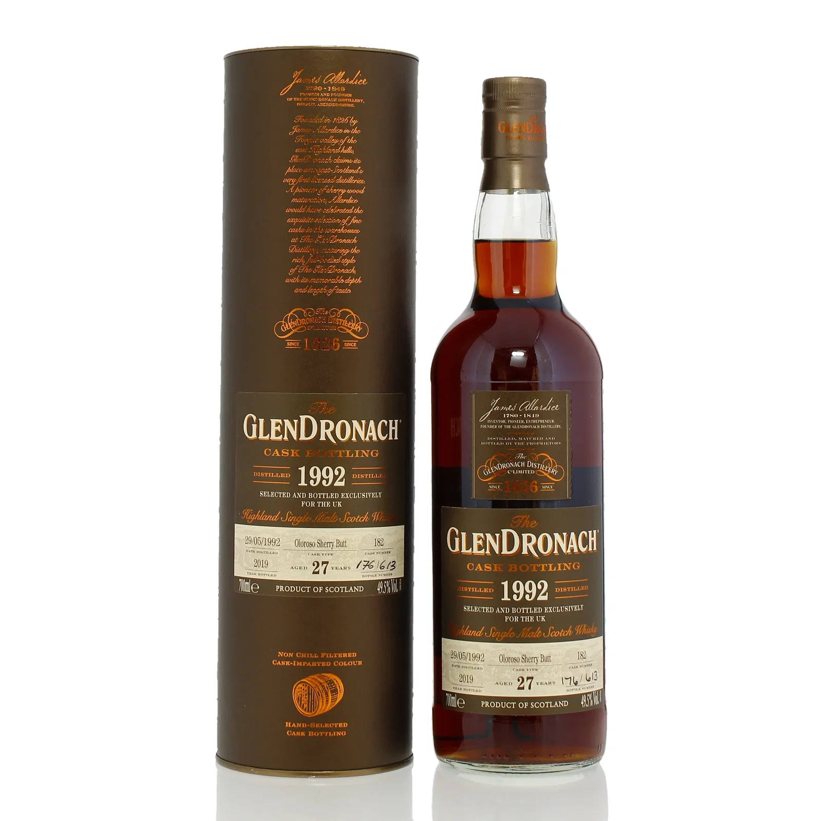 GlenDronach 1992 27 Year Old Single Cask #182 - UK