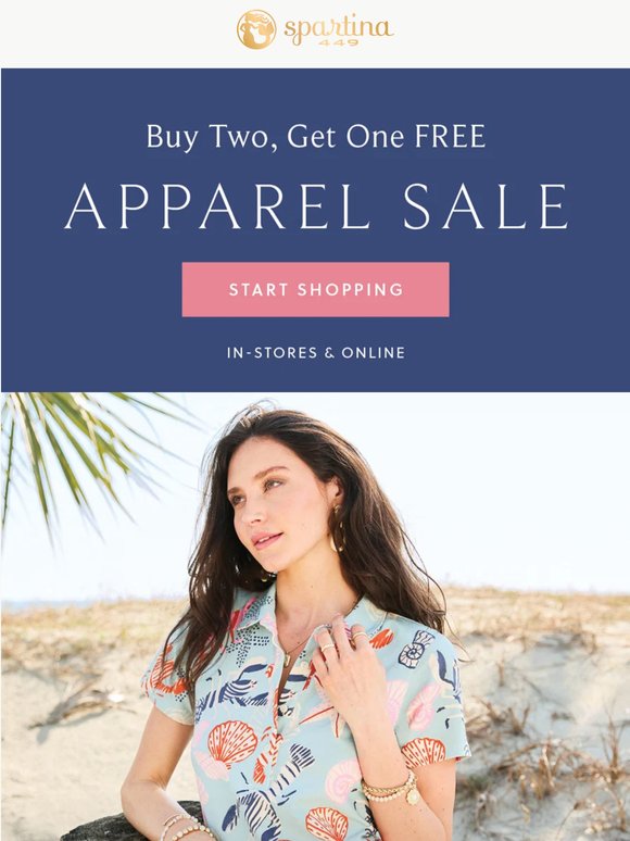 Buy 2, Get 1 Free Apparel + Summer's Boldest Patterns
