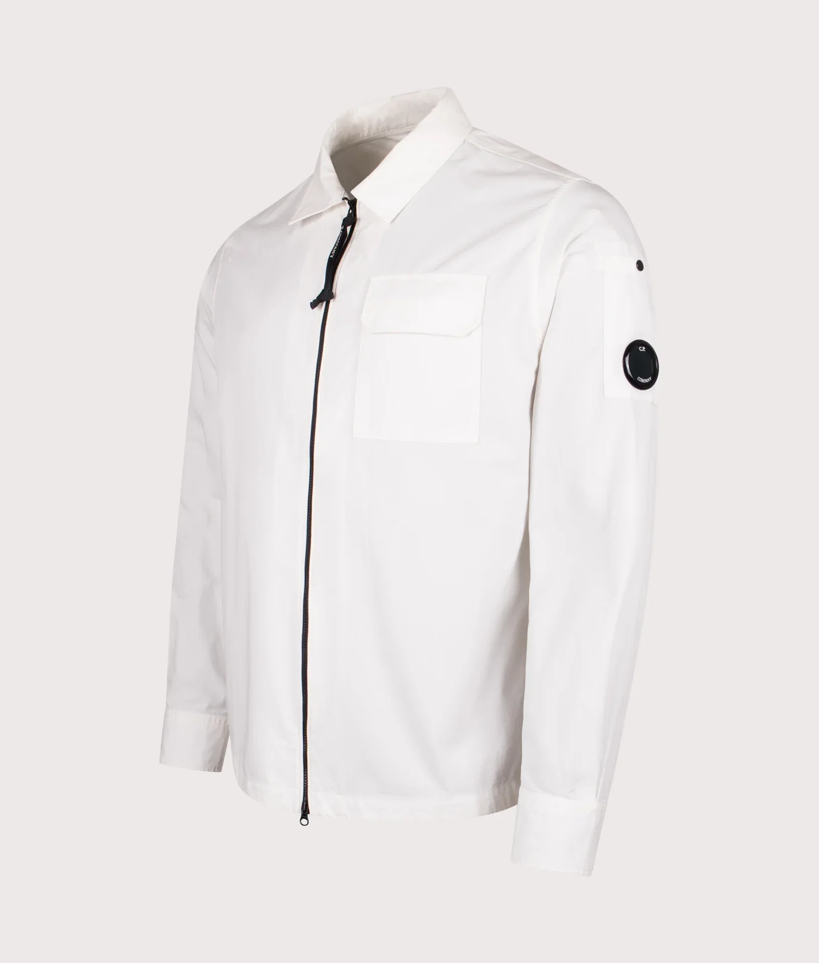 Organic Gabardine Zipped Lens Overshirt